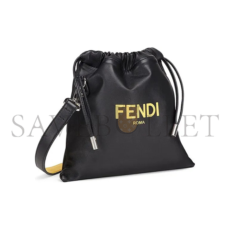 F**di soft nappa logo small drawstring pouch bag 7va510adm9f0r2a (24*23*2cm)